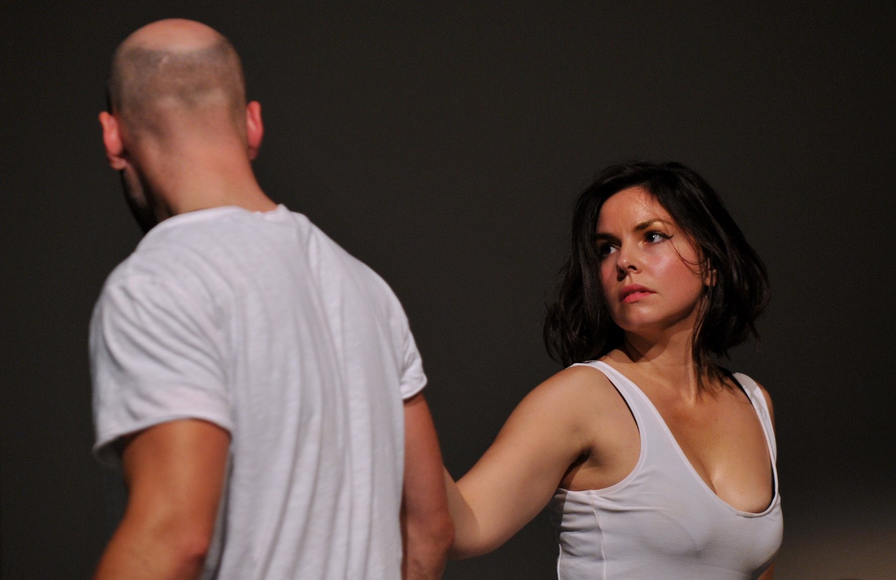 Catherine Frowd stars as Eve in Moth Sanctuary Productions performance of She Plucked, She Ate - an adaptation of John Milton's Paradise Lost - at Cheltenham Literature Festival 2017. 