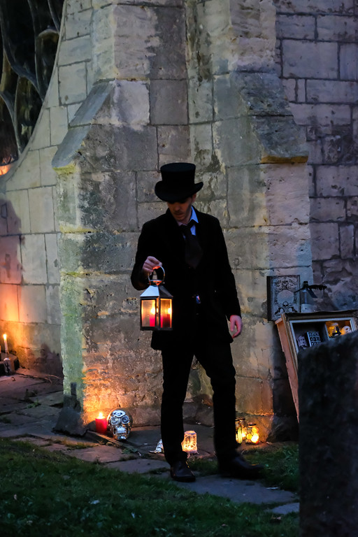 Andrew Bate stars in Moth Sanctuary Productions 'Edgar Allan Poe: Master of the Macabre' at Cheltenham Literature Festival 2016. 